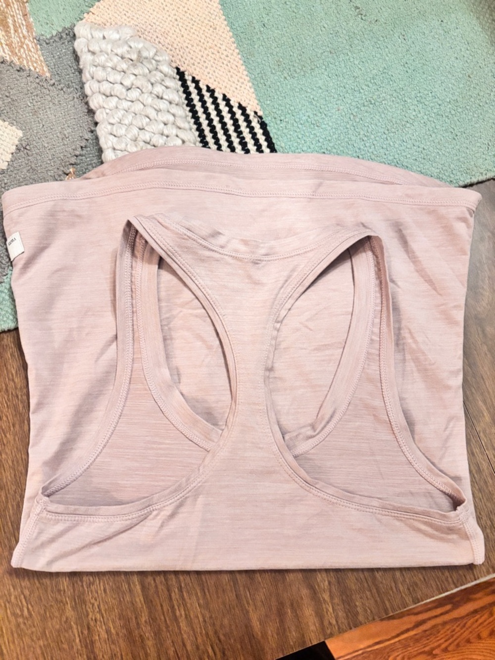 Light Mauve Racerback Tank Top - Picture 6 of 12